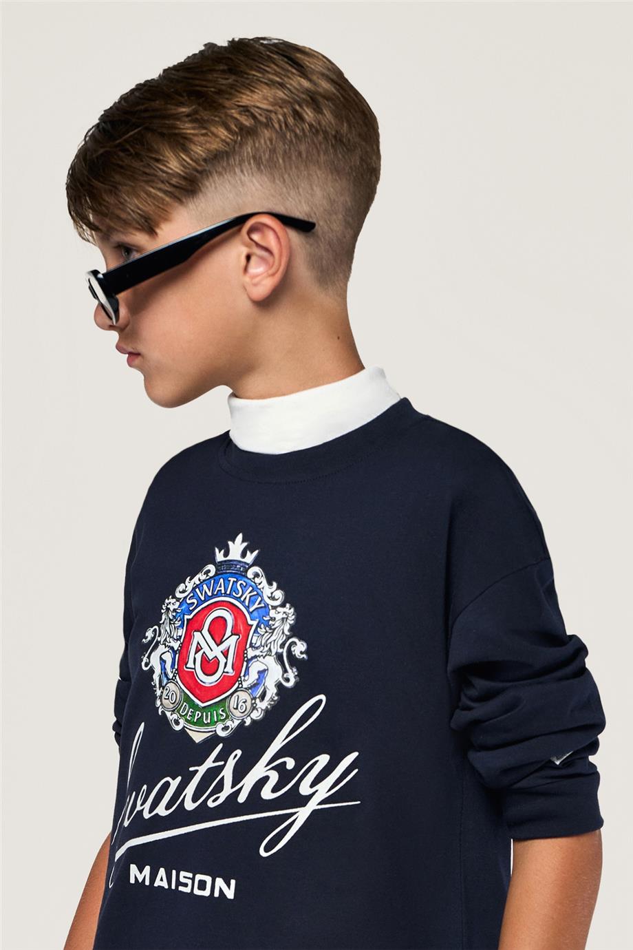 Swatsky Erkek Çocuk Lacivert T-Shirt