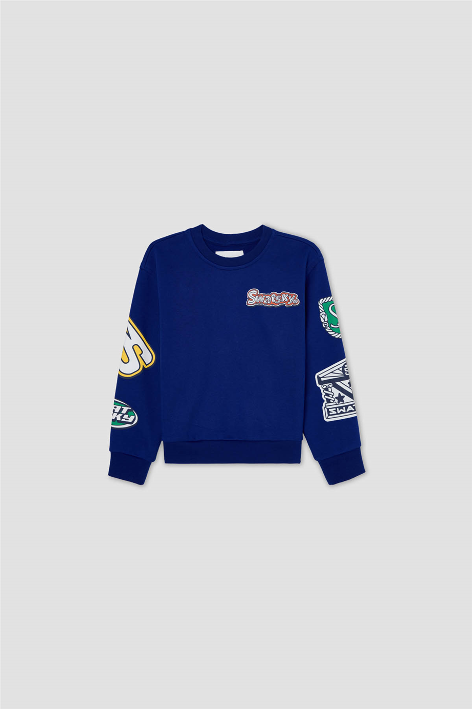 Swatsky Erkek Çocuk Saks Baskılı SweatshirtSwatsky Erkek Çocuk Saks Baskılı Sweatshirt
