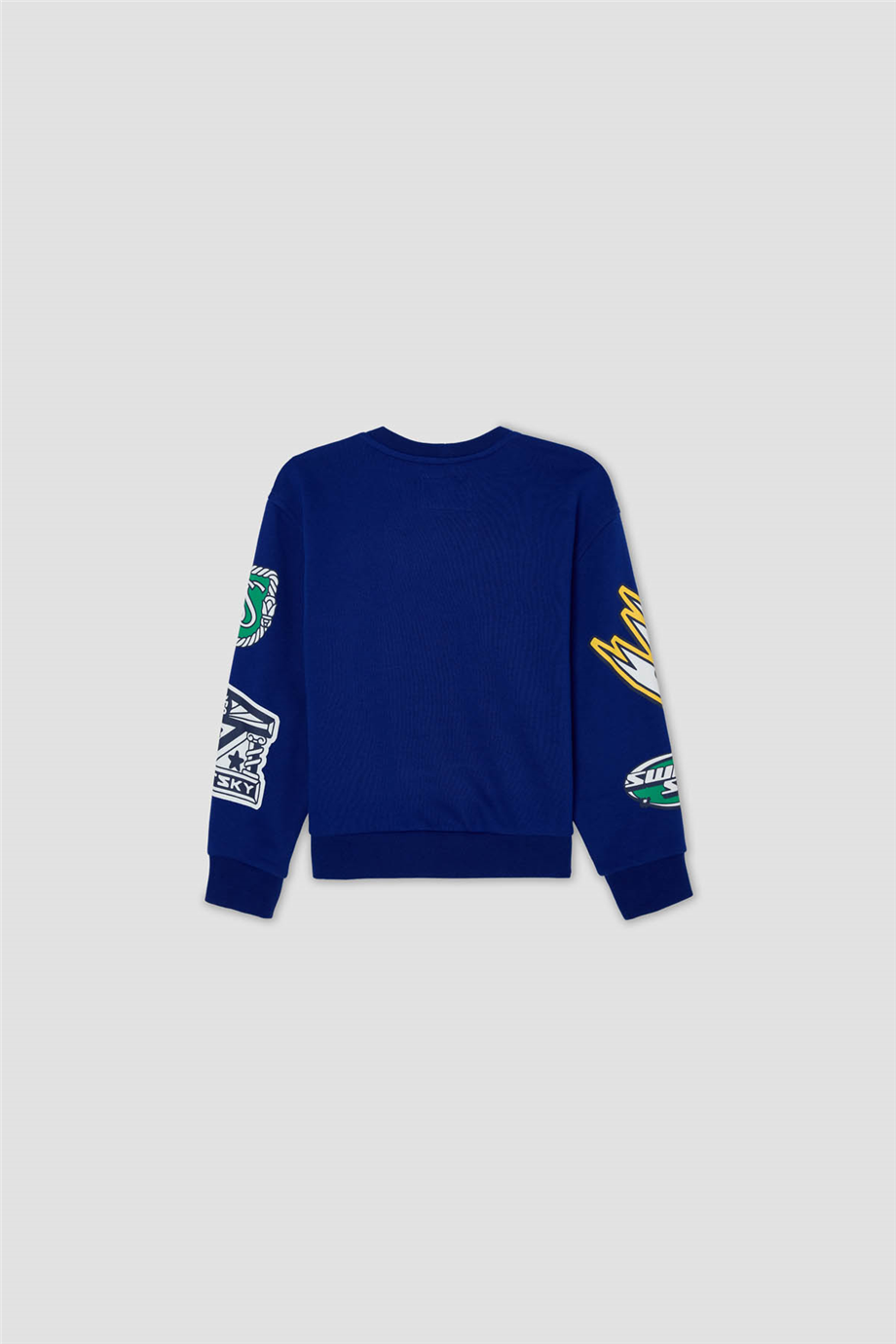 Swatsky Erkek Çocuk Saks Baskılı SweatshirtSwatsky Erkek Çocuk Saks Baskılı Sweatshirt