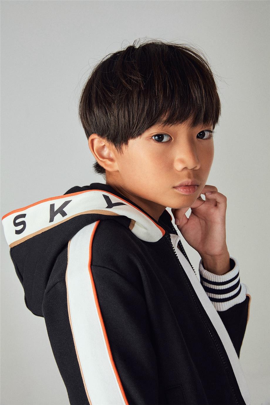 Swatsky Erkek Çocuk Siyah Sweatshirt