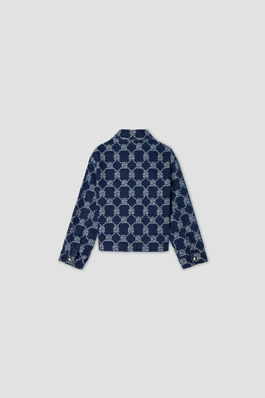 Swatsky Girls Printed Shirt Collar Denim JacketSwatsky Girls Printed Shirt Collar Denim Jacket