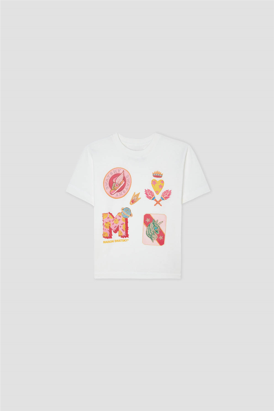 Swatsky Kız Çocuk Beyaz TshirtSwatsky Kız Çocuk Beyaz Tshirt