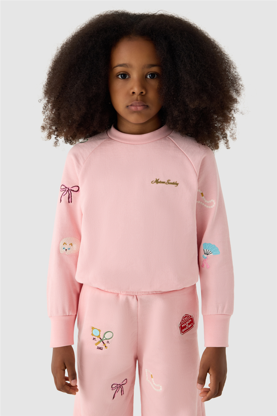 Swatsky Girls Crew Neck Oversized SweatshirtSwatsky Girls Crew Neck Oversized Sweatshirt