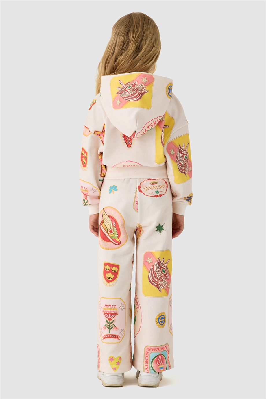 Swatsky Girls Patterned Track JacketSwatsky Girls Patterned Track Jacket