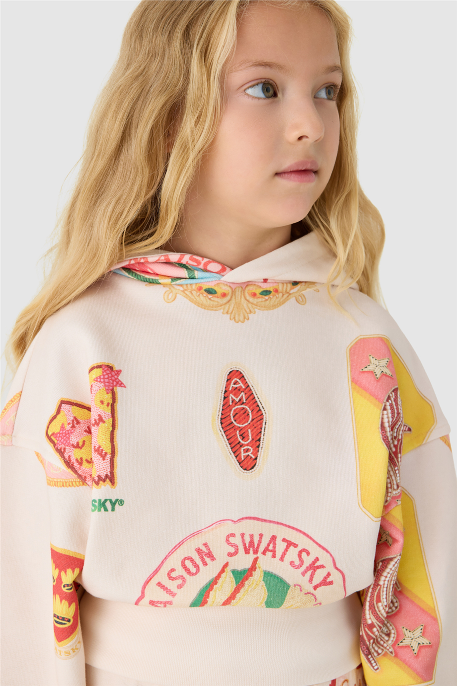 Swatsky Girls Patterned Track JacketSwatsky Girls Patterned Track Jacket
