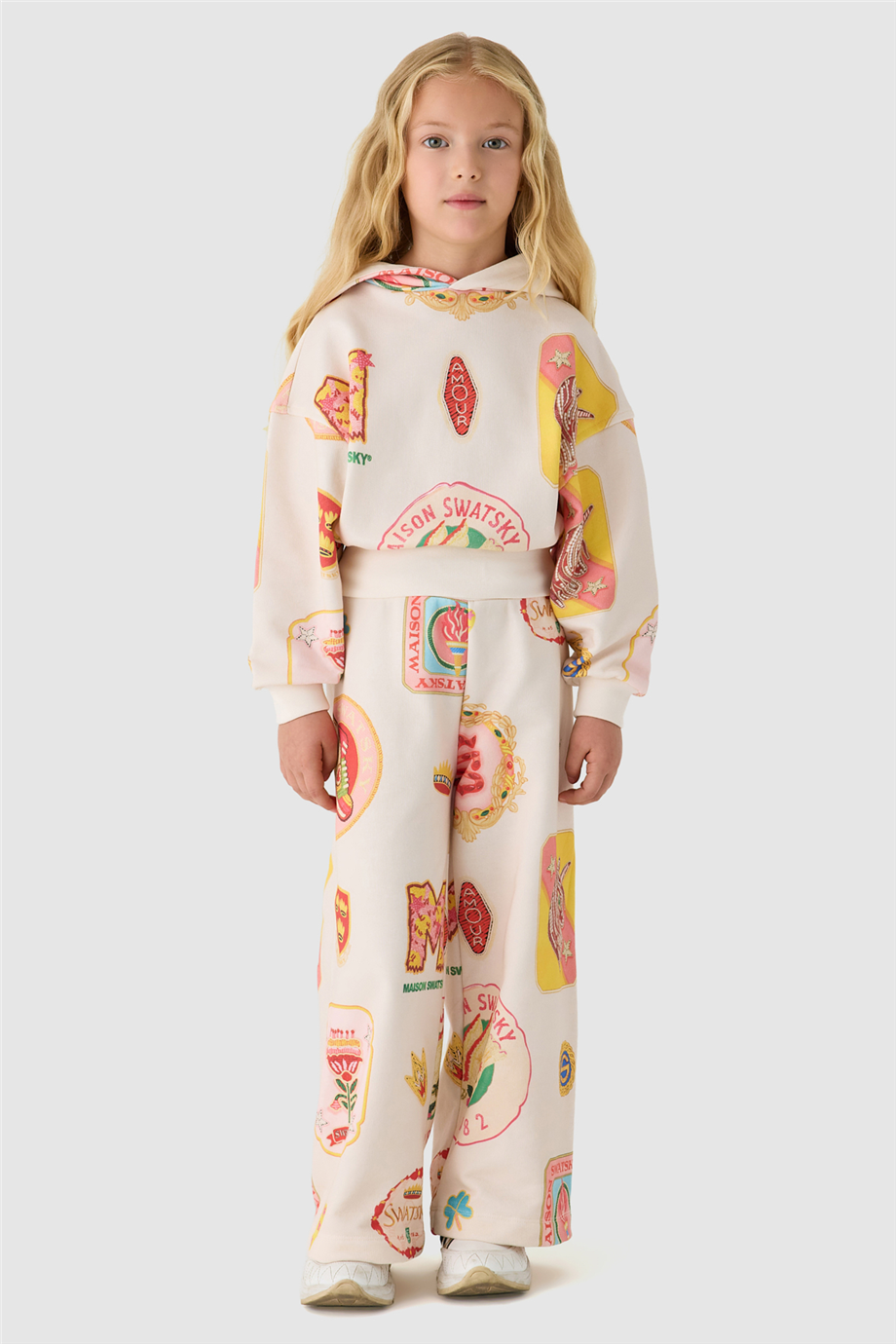 Swatsky Girls Patterned Track JacketSwatsky Girls Patterned Track Jacket