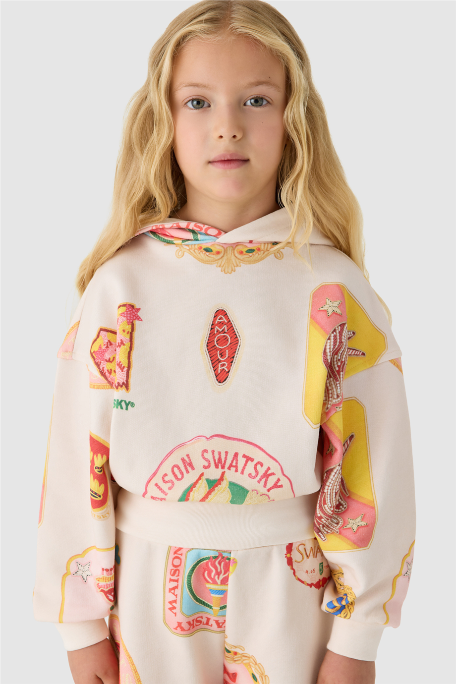 Swatsky Girls Patterned Track JacketSwatsky Girls Patterned Track Jacket