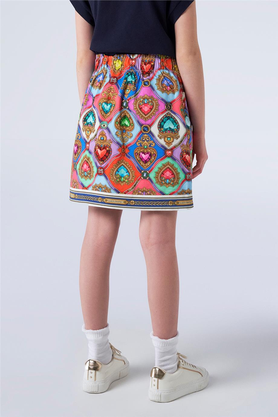 Swatsky Kız Çocuk Desenli Etek