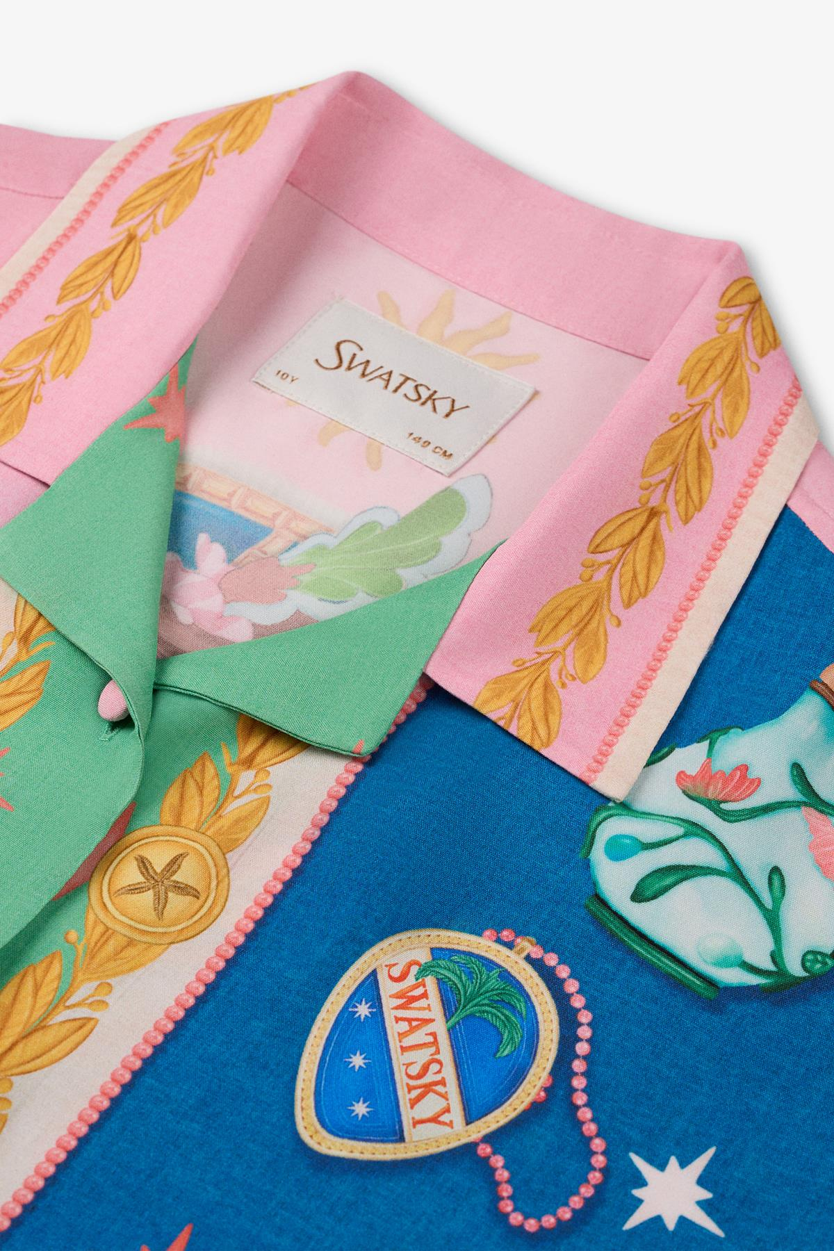 Swatsky Kız Çocuk Desenli GömlekSwatsky Kız Çocuk Desenli Gömlek