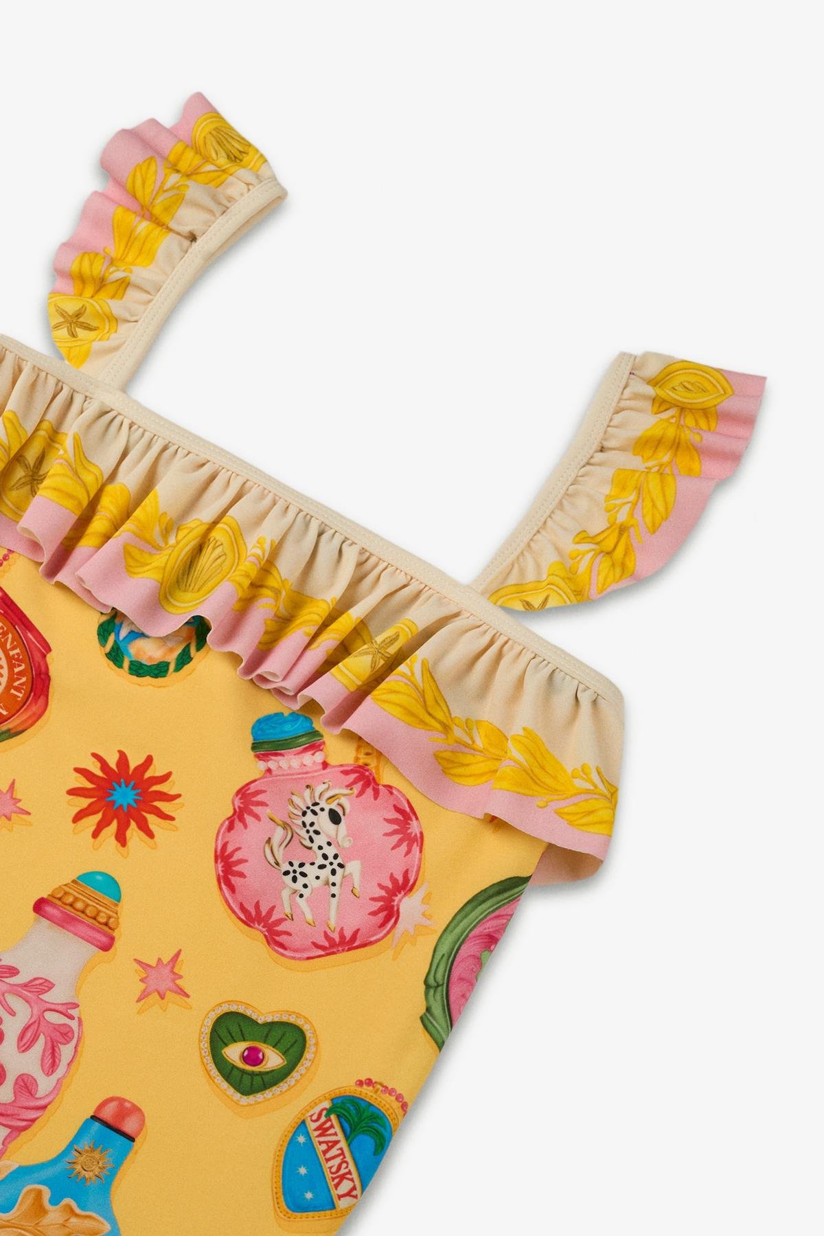 Swatsky Kız Çocuk Desenli MayoSwatsky Kız Çocuk Desenli Mayo