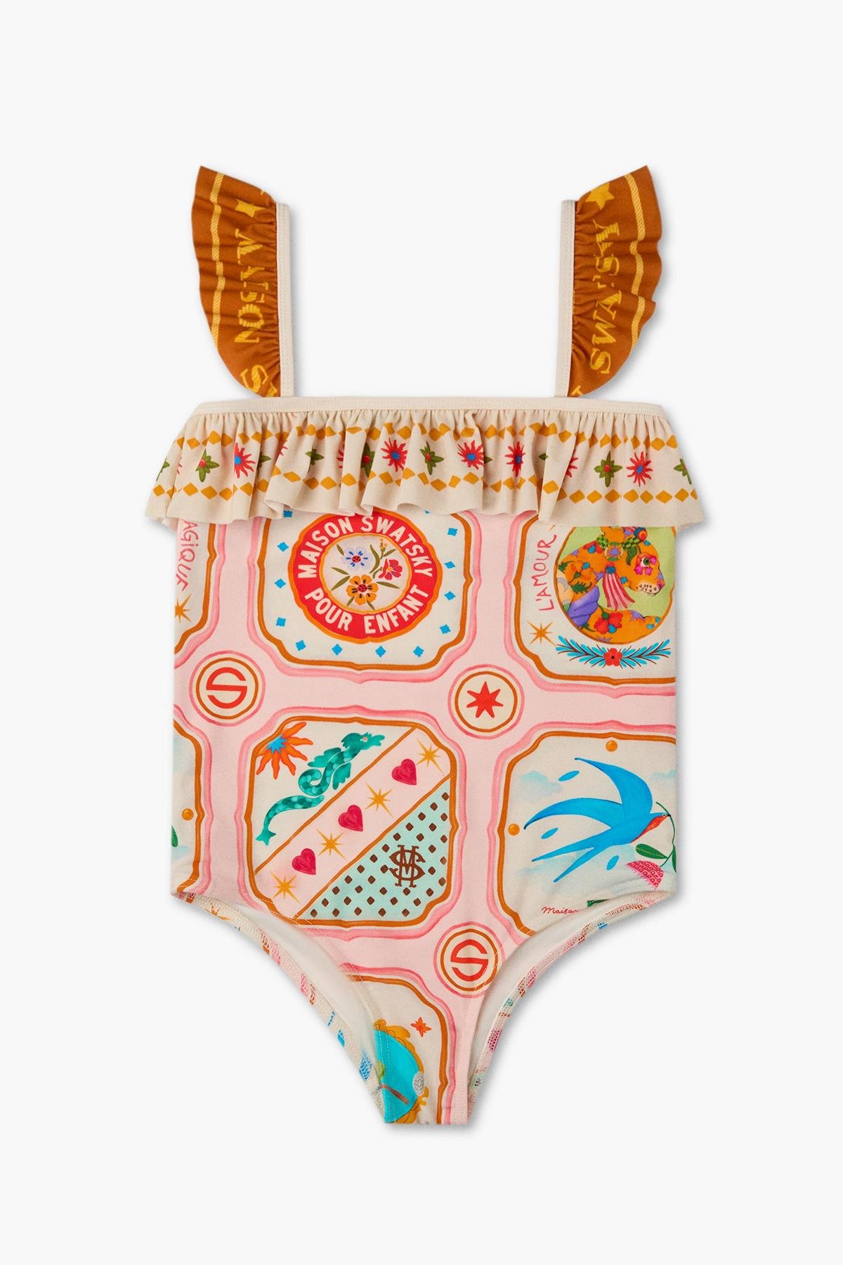 Swatsky Kız Çocuk Desenli MayoSwatsky Kız Çocuk Desenli Mayo