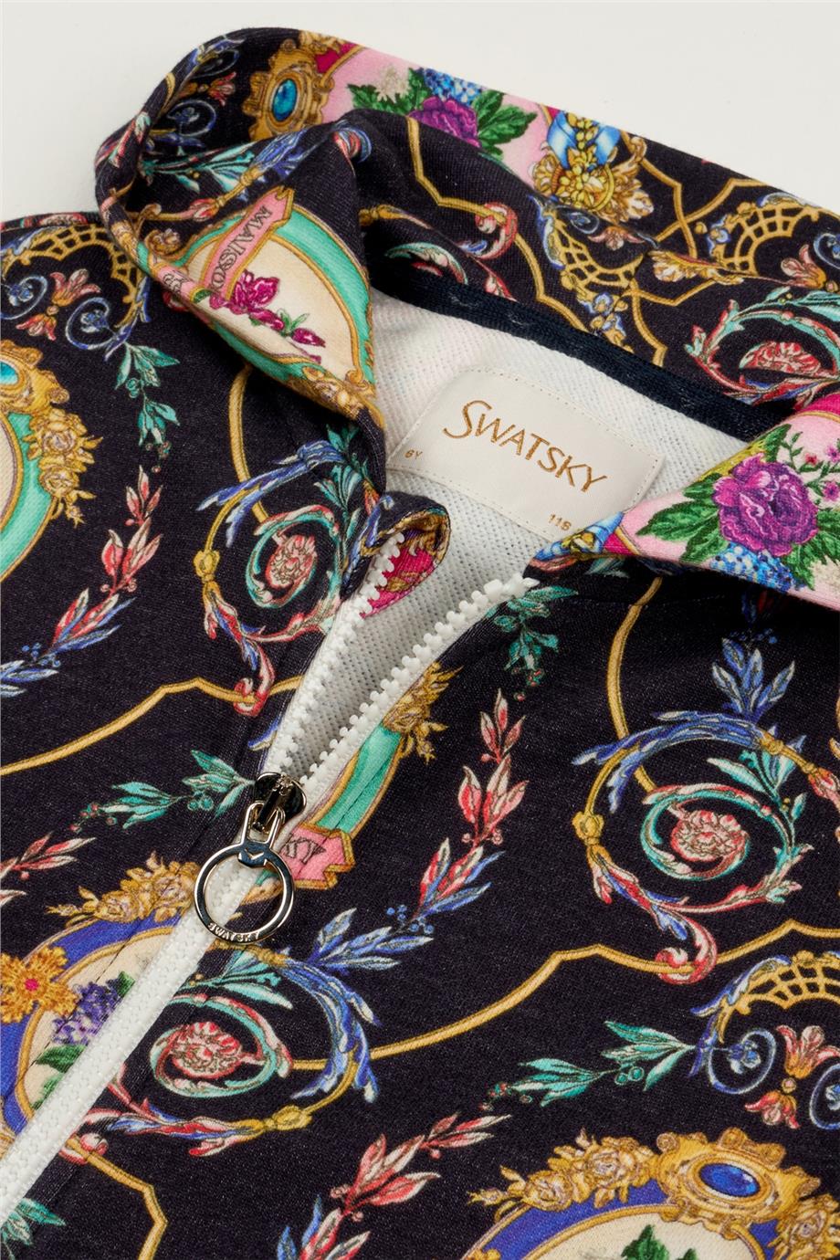 Swatsky Kız Çocuk Desenli Sweatshirt