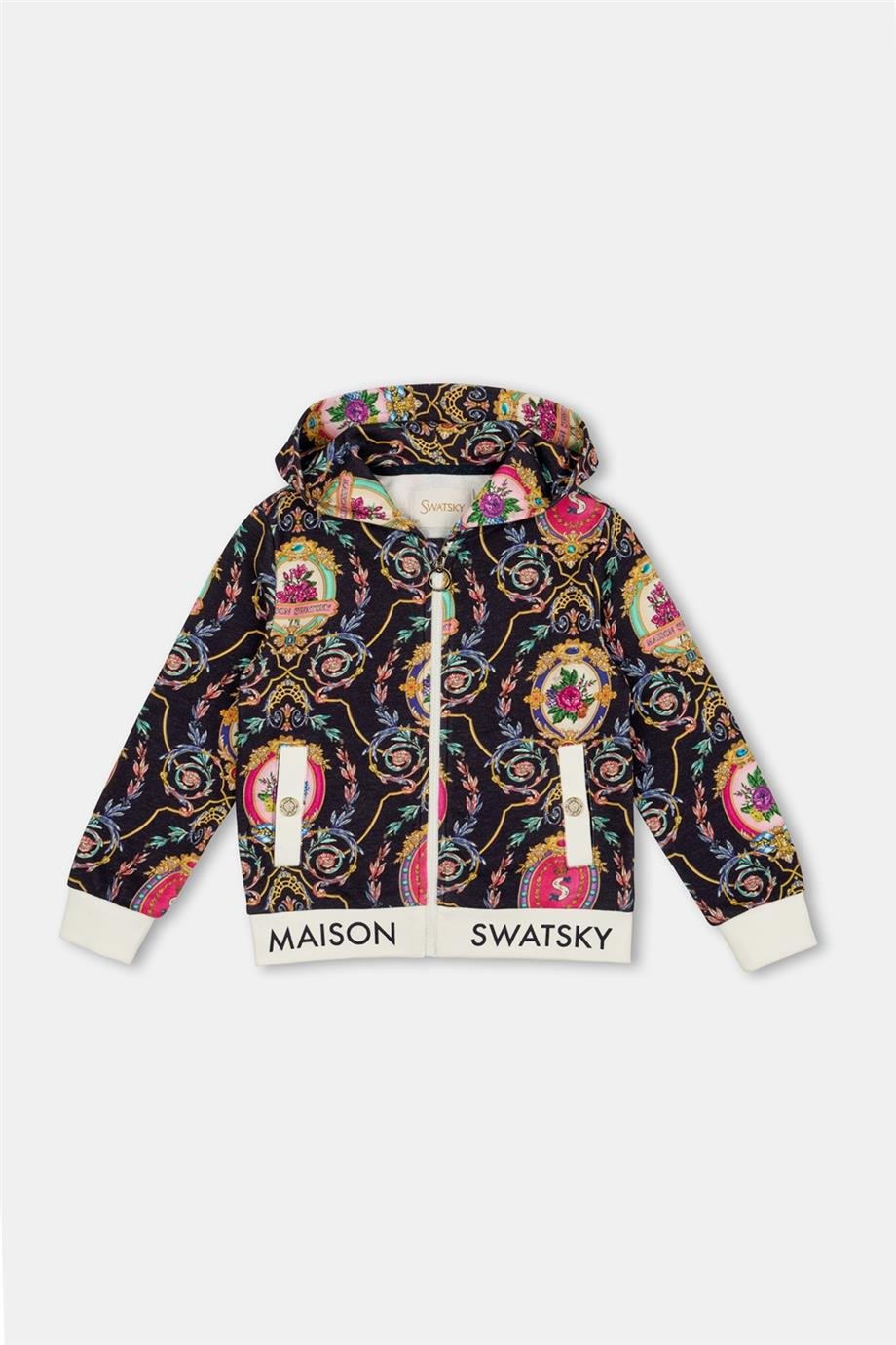 Swatsky Kız Çocuk Desenli Sweatshirt