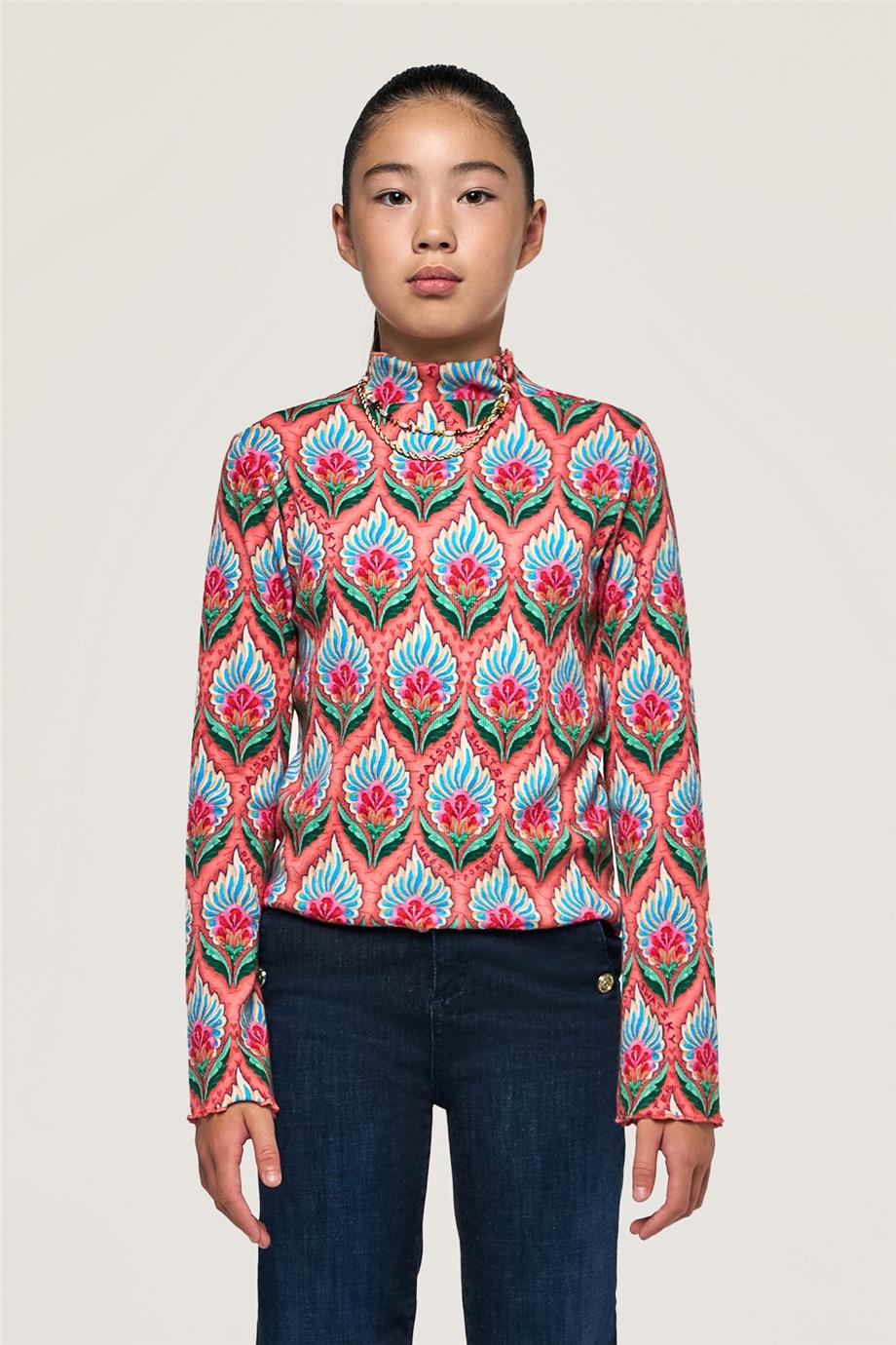 Swatsky Kız Çocuk Desenli T-Shirt