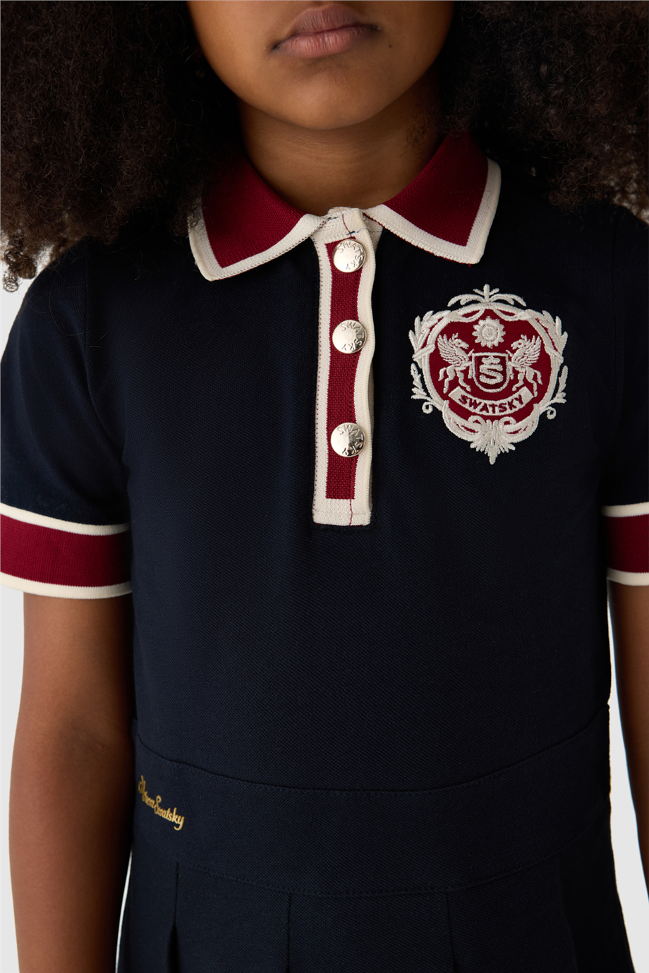 Swatsky Girls Shirt Collar DressSwatsky Girls Shirt Collar Dress