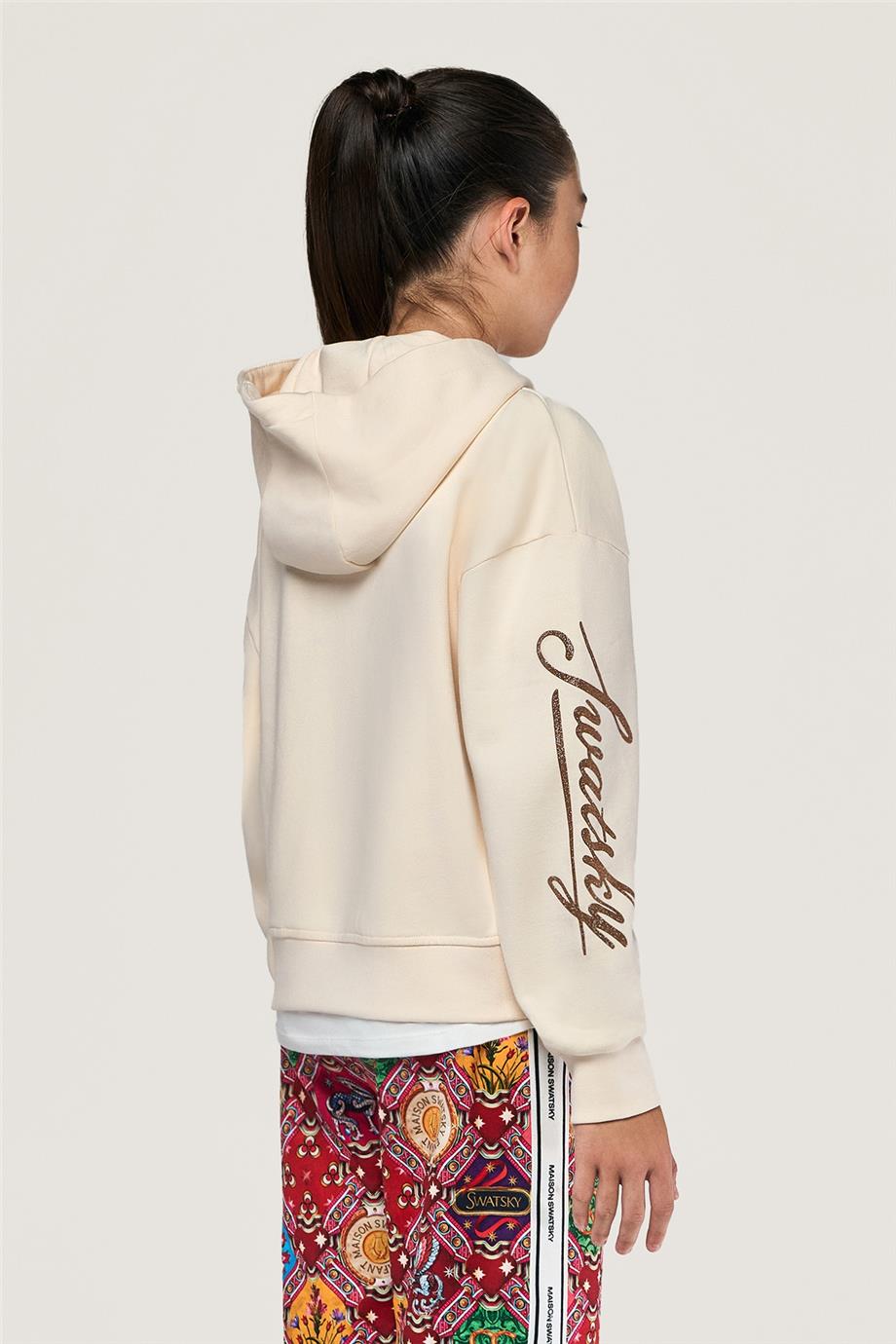 Swatsky Kız Çocuk Krem Sweatshirt
