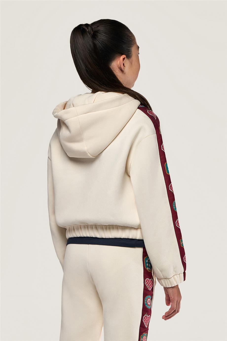 Swatsky Kız Çocuk Krem Sweatshirt