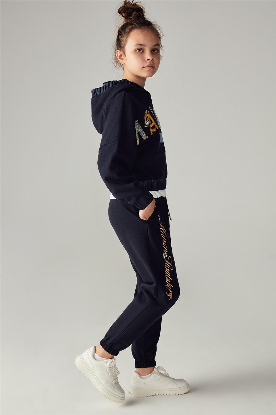 Swatsky Kız Çocuk Lacivert Eşofman Altı