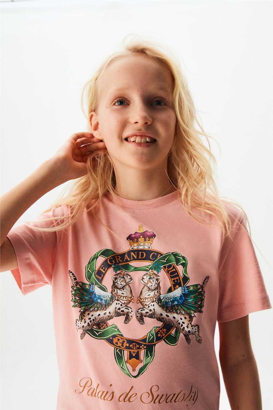 Swatsky Kız Çocuk Pembe Tshirt