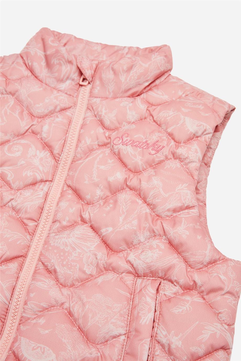 Swatsky Kız Çocuk Pembe Yelek