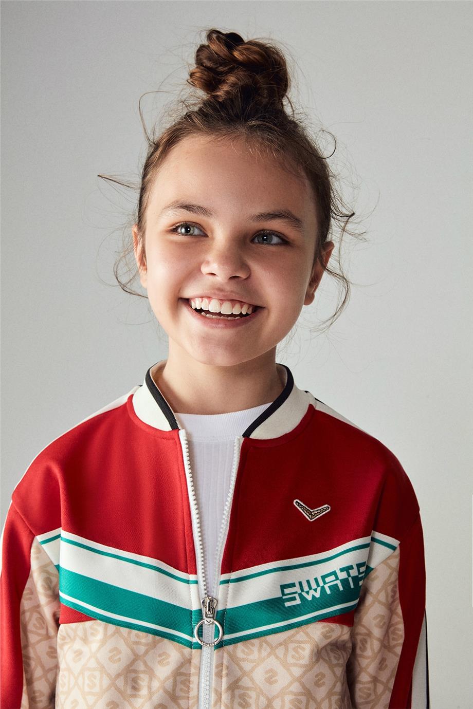 Swatsky Kız Çocuk Renkli Sweatshirt