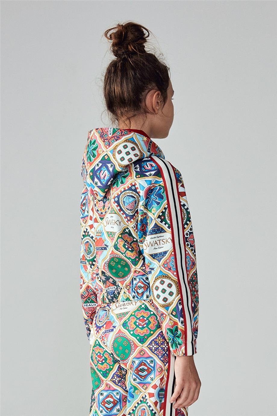 Swatsky Kız Çocuk Renkli Sweatshirt