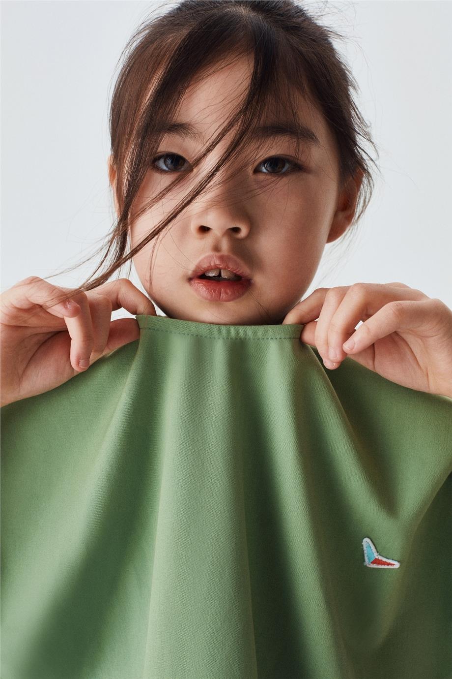 Swatsky Kız Çocuk Yeşil Elbise