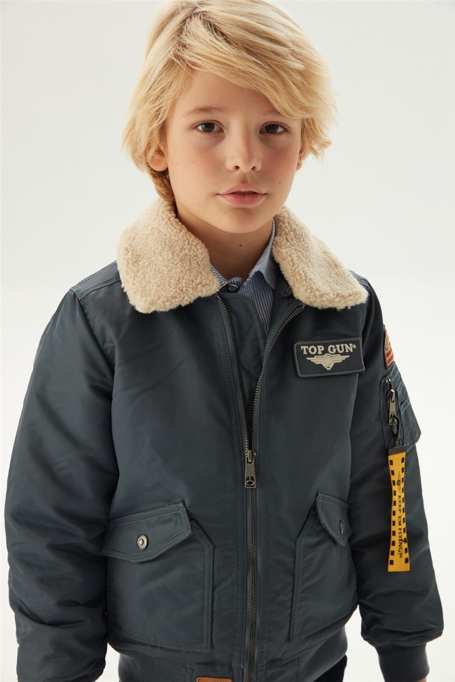 TOPGUN Erkek Çocuk Mavi Mont