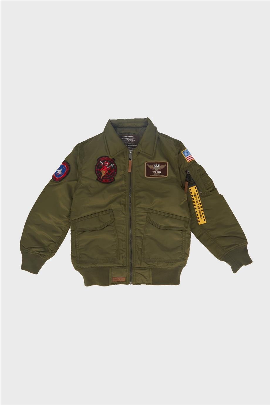 TOPGUN Erkek Çocuk Yeşil Mont