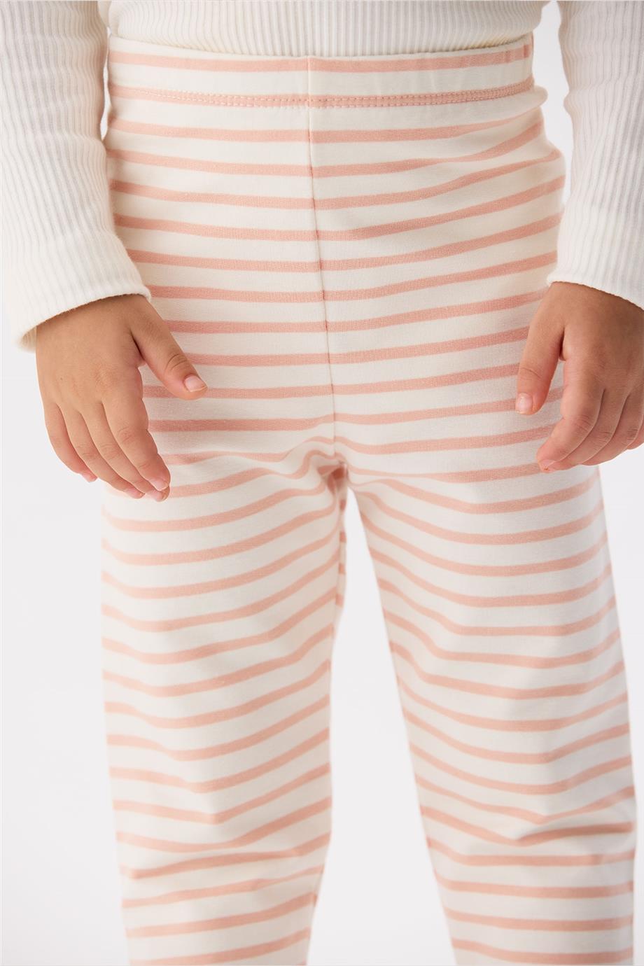 Tyess Basic Kız Bebek Çizgili Tayt