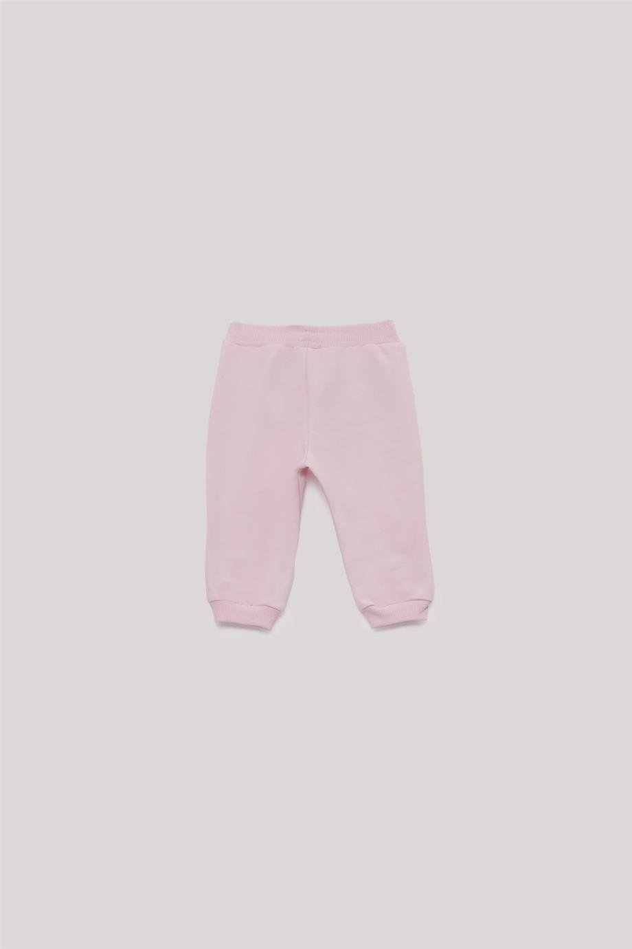 Tyess Basic Kız Bebek Pembe Eşofman Altı