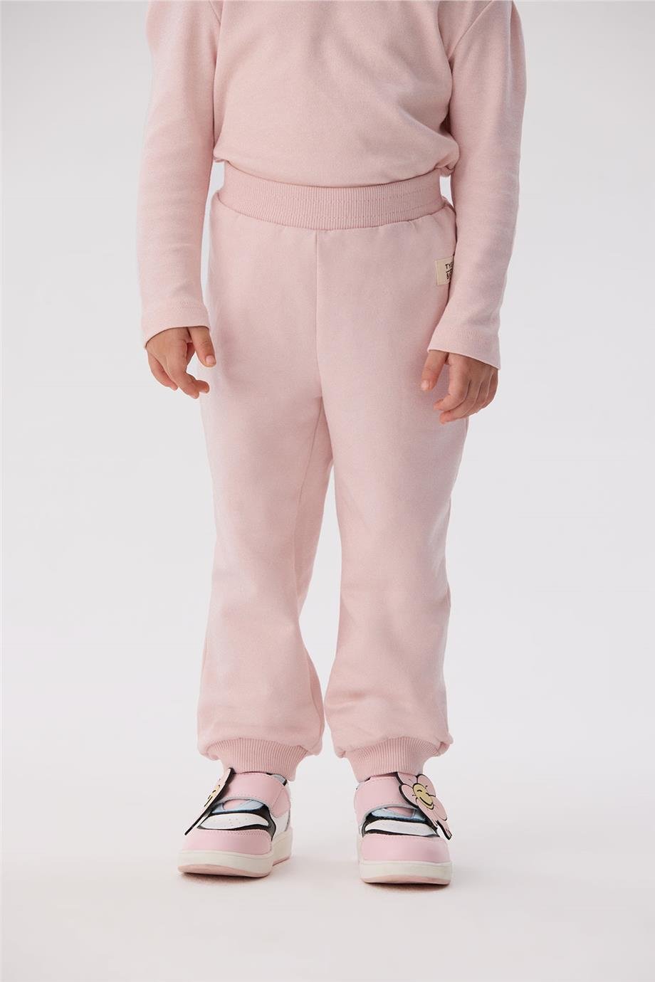 Tyess Basic Kız Bebek Pembe Eşofman Altı