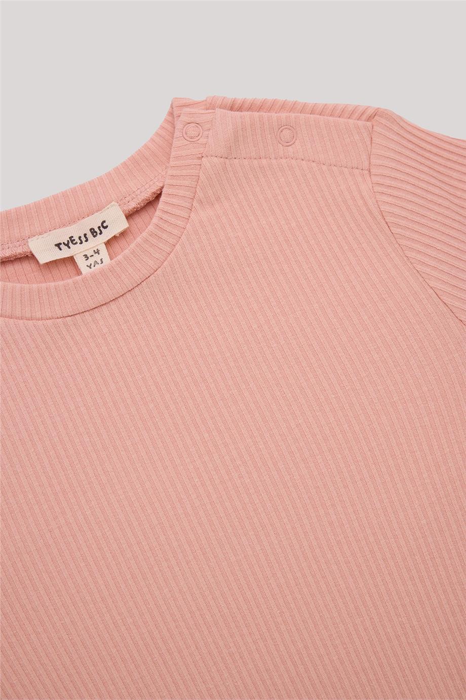 Tyess Basic Kız Bebek Somon Body