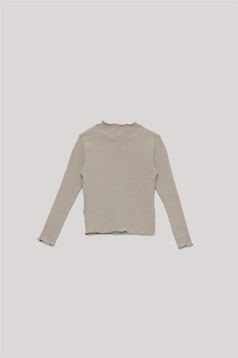 Tyess Basic Kız Çocuk Bej T-Shirt