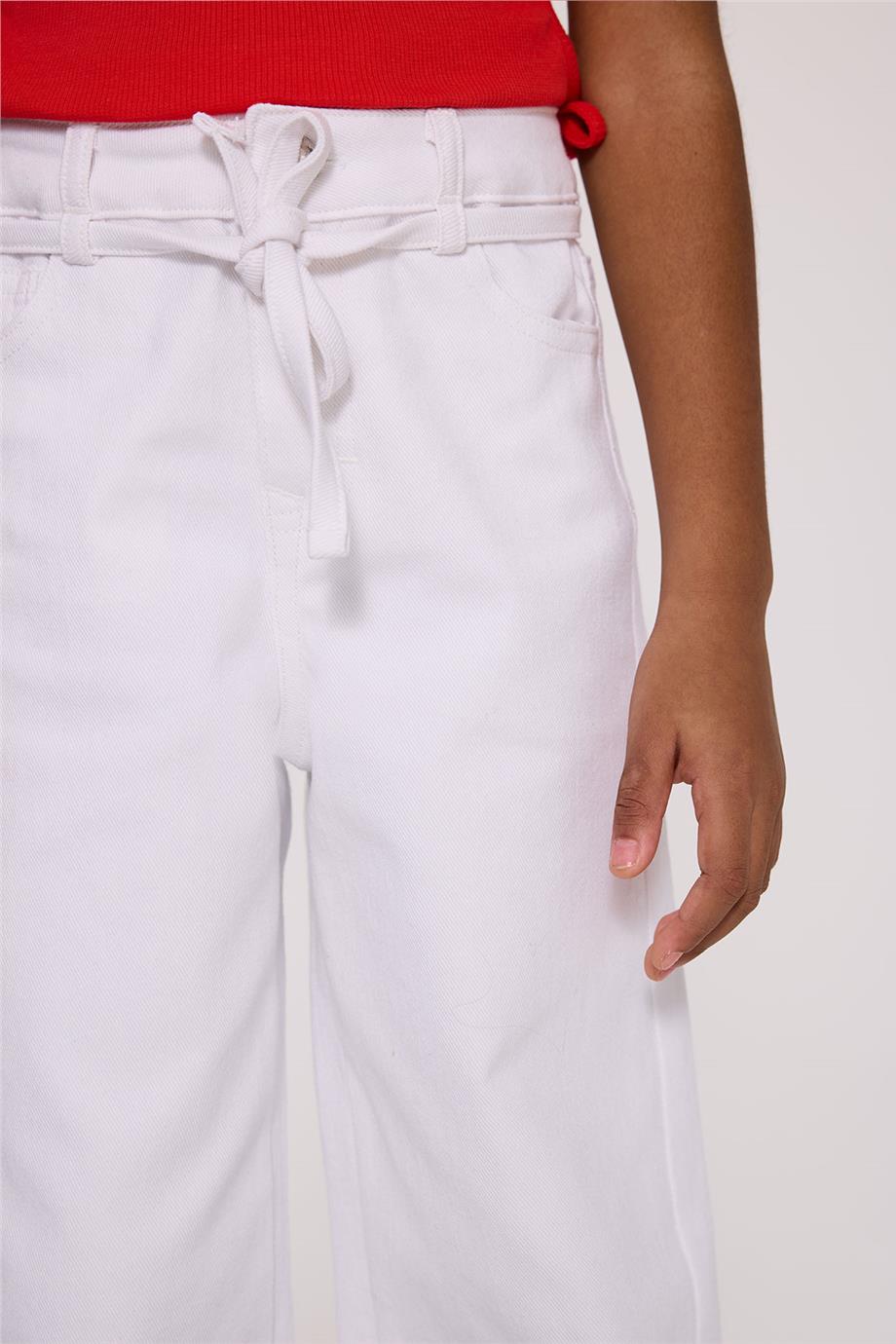 Tyess Basic Girl White TrousersTyess Basic Girl White Trousers