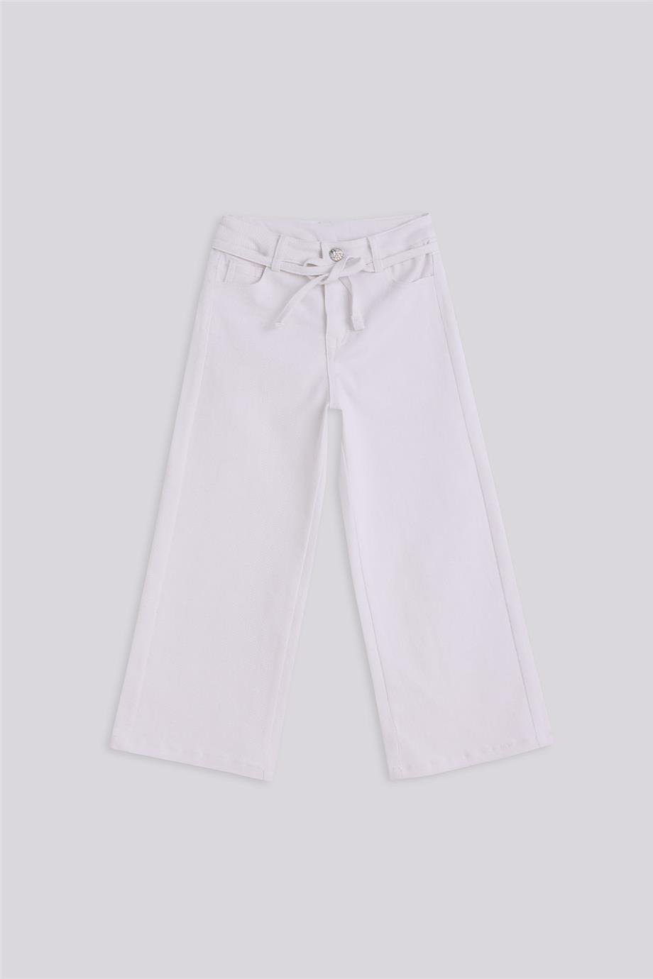 Tyess Basic Girl White TrousersTyess Basic Girl White Trousers