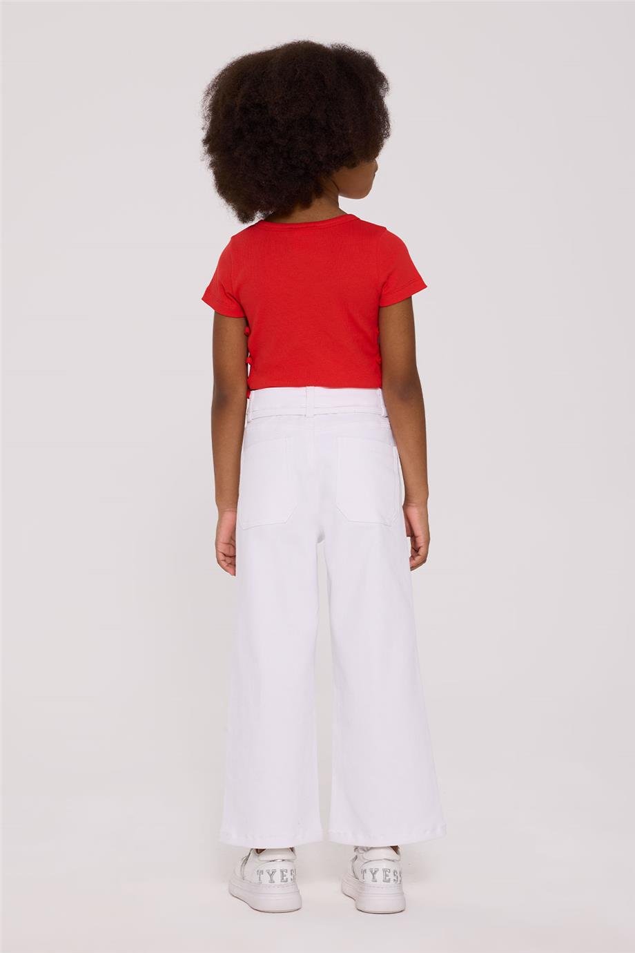 Tyess Basic Girl White TrousersTyess Basic Girl White Trousers