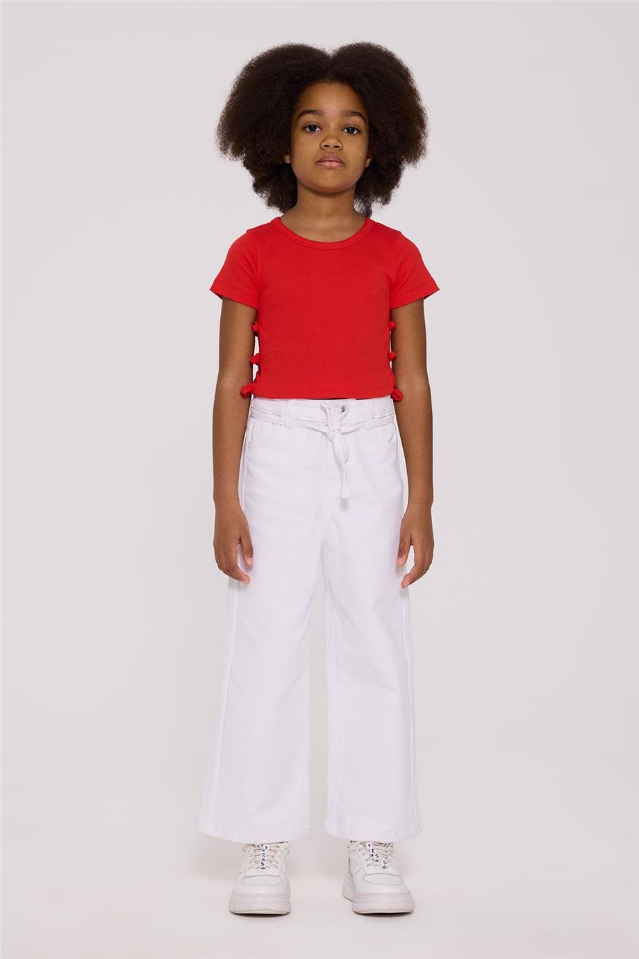 Tyess Basic Girl White TrousersTyess Basic Girl White Trousers