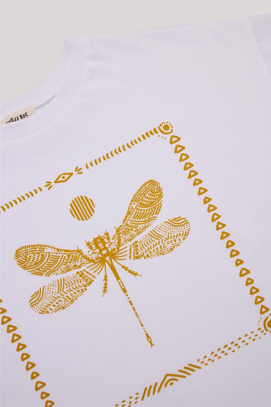 Tyess Basic Kız Çocuk Beyaz T-Shirt