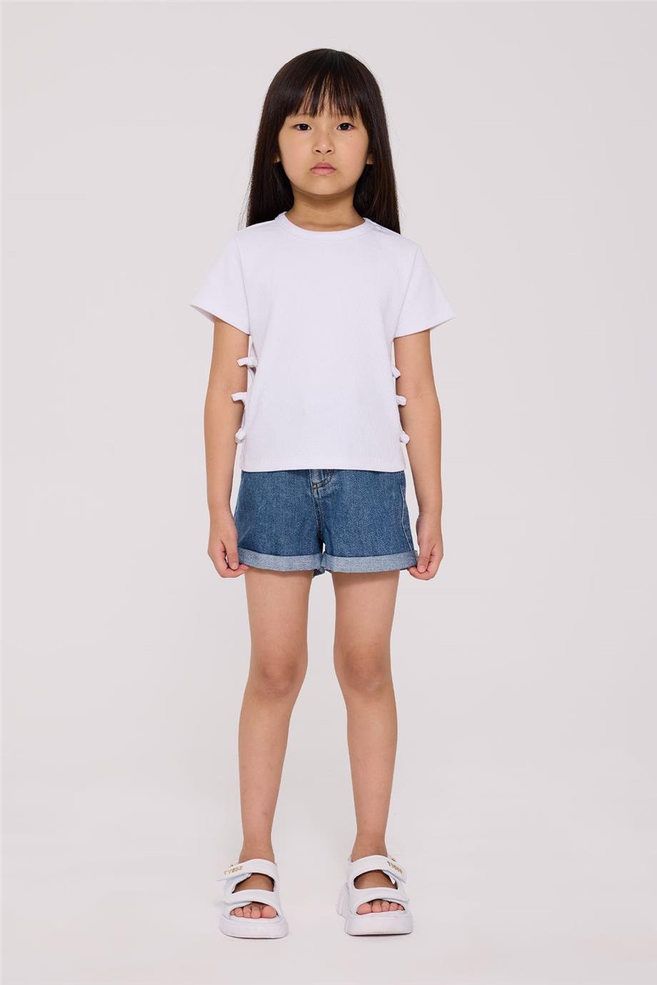 Tyess Basic Kız Çocuk Beyaz TshirtTyess Basic Kız Çocuk Beyaz Tshirt