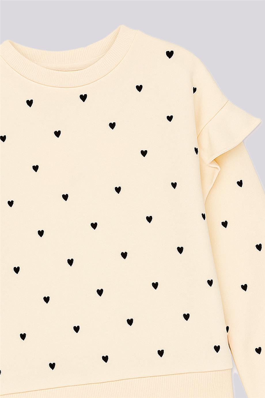 Tyess Basic Kız Çocuk Desenli Eşofman TakımTyess Basic Kız Çocuk Desenli Eşofman Takım