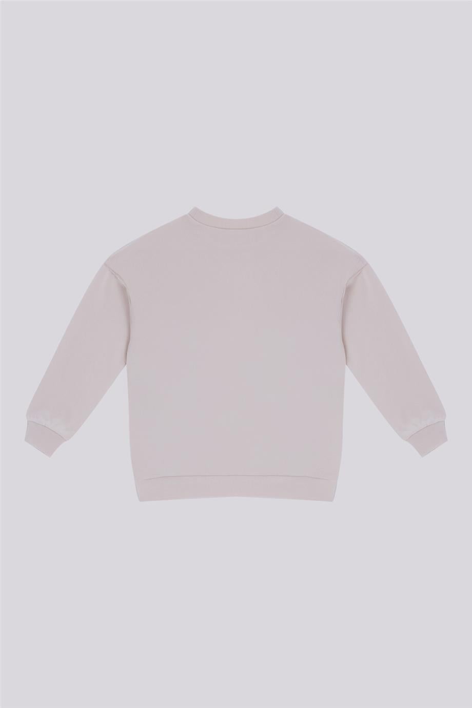 Tyess Basic Kız Çocuk Ekru SweatshirtTyess Basic Kız Çocuk Ekru Sweatshirt