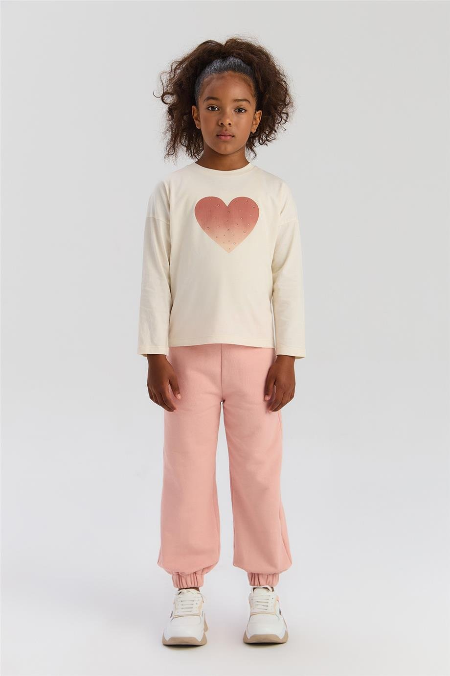 Tyess Basic Kız Çocuk Ekru TshirtTyess Basic Kız Çocuk Ekru Tshirt