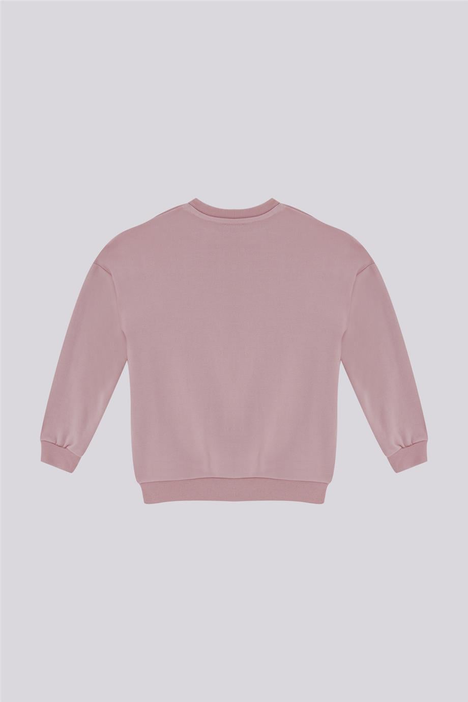 Tyess Basic Kız Çocuk Gül Kurusu SweatshirtTyess Basic Kız Çocuk Gül Kurusu Sweatshirt
