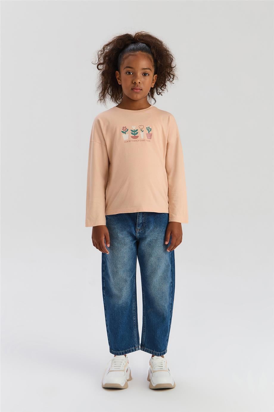 Tyess Basic Kız Çocuk Gül Kurusu TshirtTyess Basic Kız Çocuk Gül Kurusu Tshirt