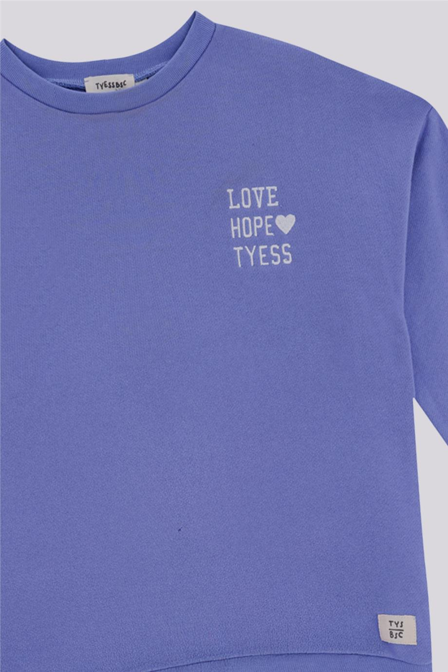 Tyess Basic Kız Çocuk Mor Eşofman TakımıTyess Basic Kız Çocuk Mor Eşofman Takımı