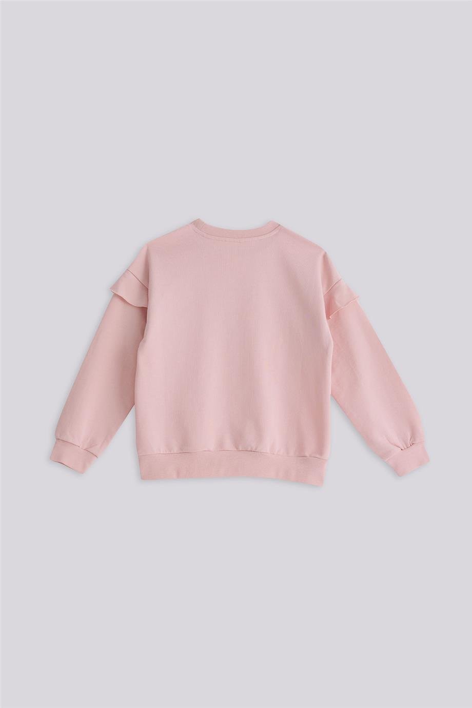 Tyess Basic Kız Çocuk Pembe SweatshirtTyess Basic Kız Çocuk Pembe Sweatshirt