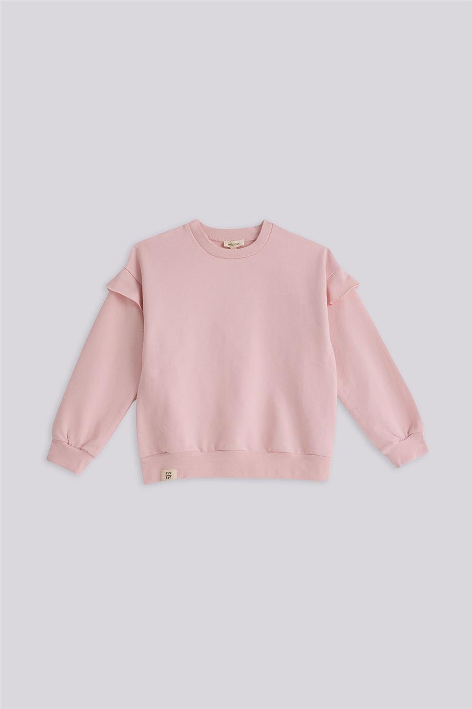 Tyess Basic Kız Çocuk Pembe SweatshirtTyess Basic Kız Çocuk Pembe Sweatshirt