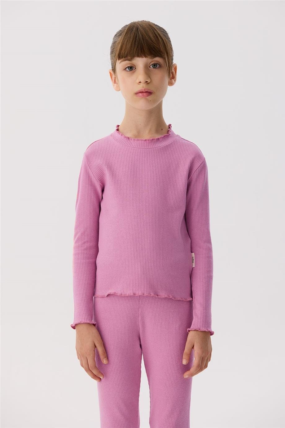 Tyess Basic Kız Çocuk Pembe T-Shirt