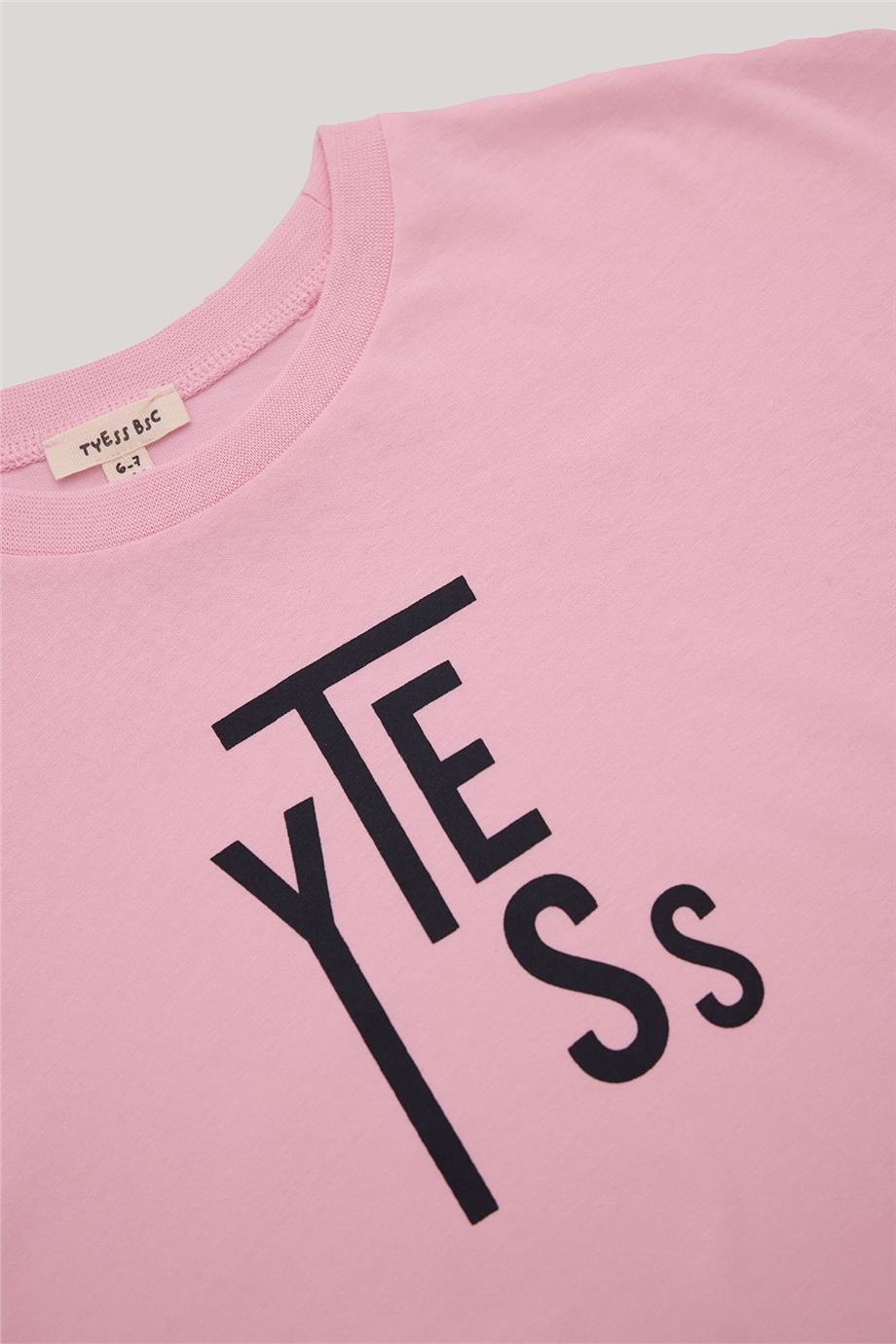 Tyess Basic Kız Çocuk Pembe T-Shirt